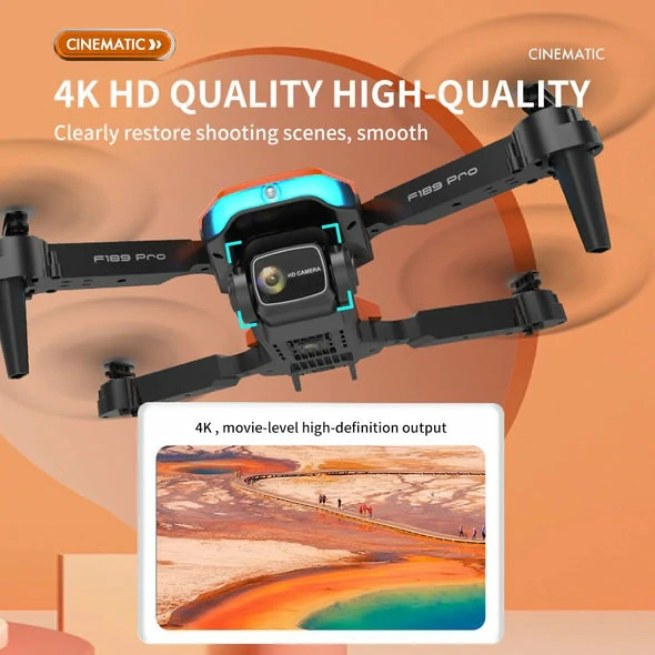 F189 PRO Drone 4K HD پروفیشنل کیمرہ