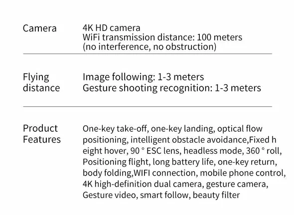 F189 PRO Drone 4K HD պրոֆեսիոնալ տեսախցիկ