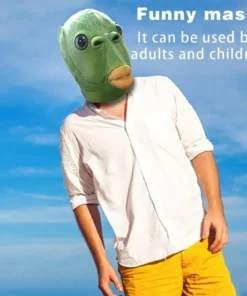 Latex Monster Fish Mask Headgear