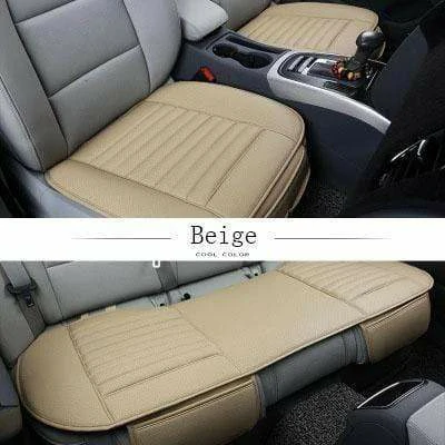 Leather Bamboo Charcoal Car Seat Cushion-Absorbing Odor(Four Seasons Universal)