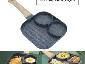 (🔥 HOT SALE🔥)2 Hole Non-stick Frying Pan For Burger Eggs Ham — Cooking Breakfast