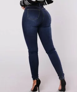 🔥Leschten Dag 50% OFF🔥 Dubbelbreasted High Waist Skinny Jeans