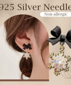 ✨Hot Sale✨Fashion Bow Snowflake Earrings