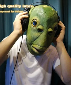 Latex Monster Fish Mask Headgear