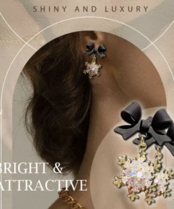 ✨Hot Sale✨Fashion Bow Snowflake Earrings
