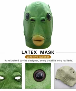 Latex Monster Fish Mask Headgear