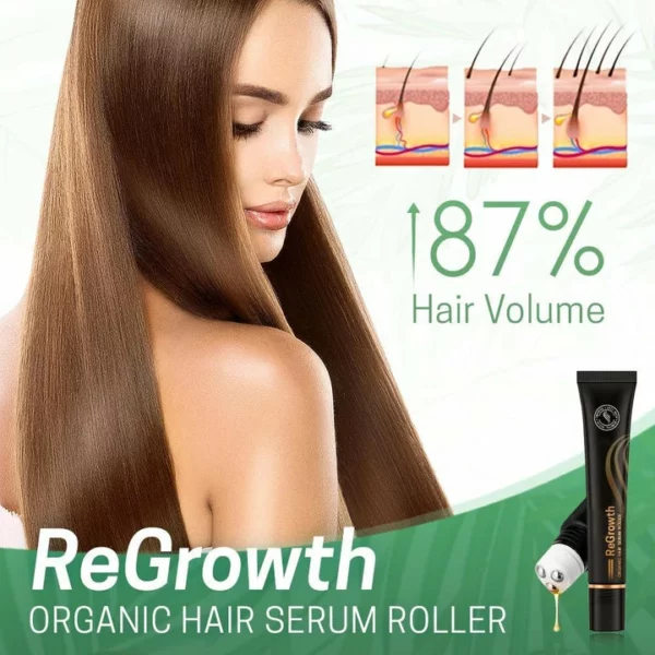 Regrowth™ органикалық шашқа арналған сарысу роликтері