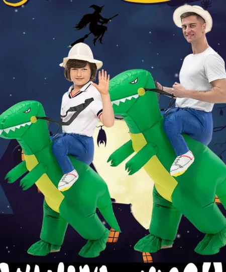 🦖🦖Disfraz de dinosaurio inflable 3D Ride