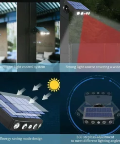 (Winter Sale- 50% OFF！) Solar Led Lamp 250W / 6000K