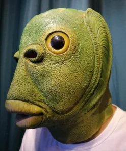 Latex Monster Fish Mask Headgear