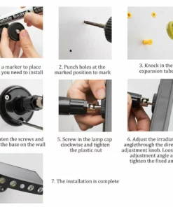 (Winter Sale- 50% OFF！) Solar Led Lamp 250W / 6000K