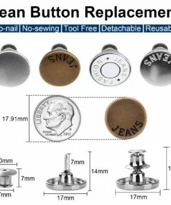 (🎉EARLY NEW YEAR SALE - 48% OFF) Button Pins for Jeans(Set/8Pcs)