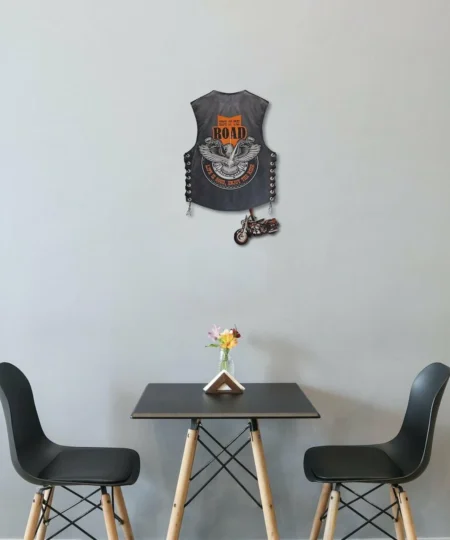 Harley Vest Wall Clock (Gifts for riders)