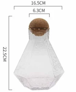 Nordic Geometric Water Pitcher & Glass