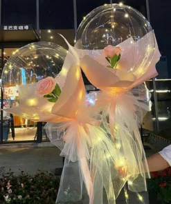 LED Luminous Balloon Rose Bouquet - Valentine's Day Gift!