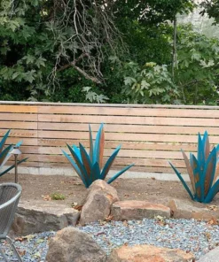 HandMade Painted Metal Century Plant