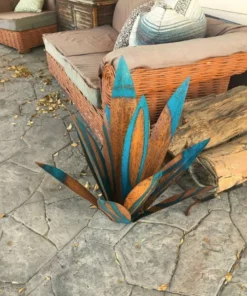 HandMade Painted Metal Century Plant