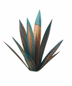 HandMade Painted Metal Century Plant