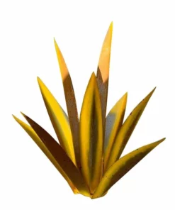 HandMade Painted Metal Century Plant