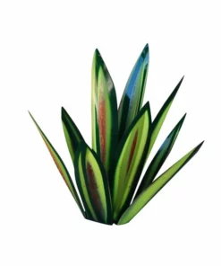 HandMade Painted Metal Century Plant