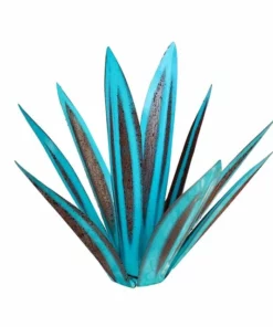 HandMade Painted Metal Century Plant