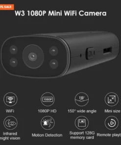 Wireless Camera Motion Sensor Alarm Phone W3 Smart WiFi 1080P
