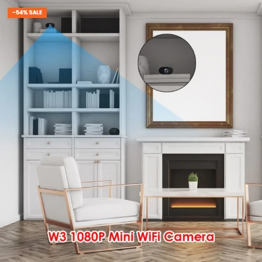 Wireless Camera Motion Sensor Alarm Phone W3 Smart WiFi 1080P