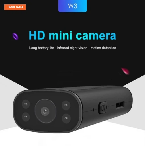 Synhwyrydd Symudiad Camera Di-wifr Ffôn Larwm W3 Smart WiFi 1080P