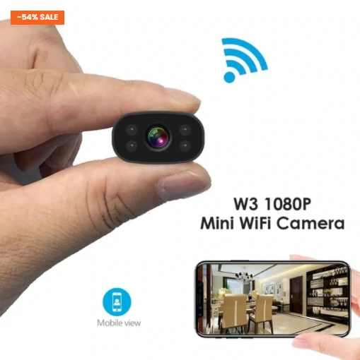 Telefono di allarme con sensore di movimento con fotocamera wireless W3 Smart WiFi 1080P