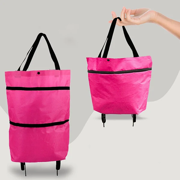 💕Bolsa da compra plegable multiusos con rodas