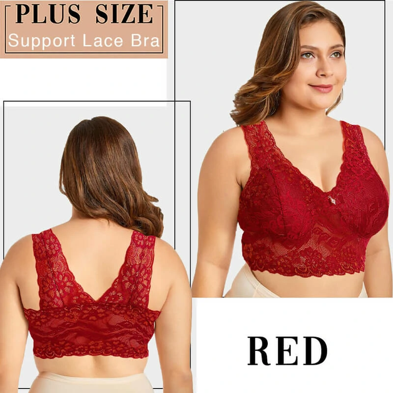 The Lacy Bra – Front Closure 5D Shaping Push Up Bra – Seamless, Beauty Back, Comfy