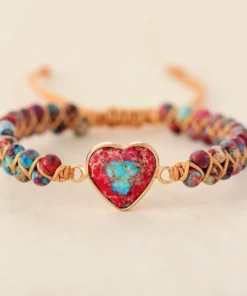 50% OFF🎁❤️- Passionate Heart Jasper Bracelet🎁The best gift for loved ones💕