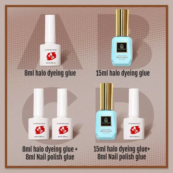 Nail Art Color Halo Dyeing Gel