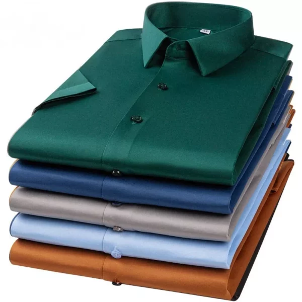 BAMBOO FIBER STRETCH CREASE-RESISTANT SHIRT