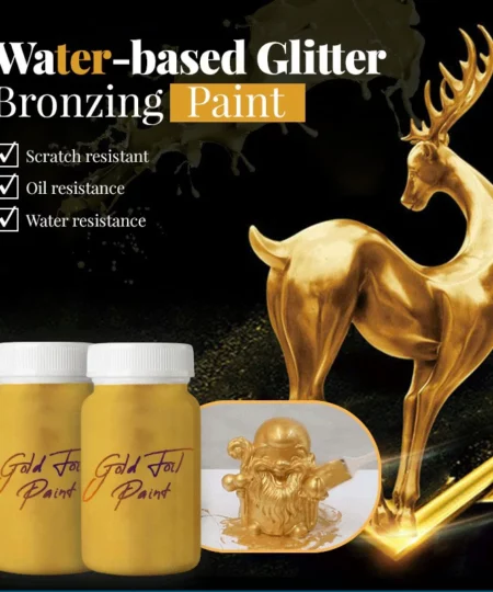 WATER-BASED GLITTER BRONZING PAINT