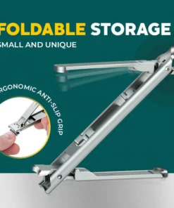 FOLDABLE DOUBLE-ENDED NAIL CLIPPER TOOL