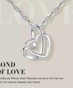 MUTUAL AFFINITY HEART NECKLACE -FOREVER LINKED TOGETHER