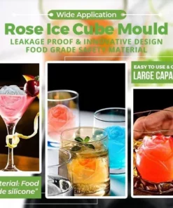 🍃 Iibka Guga 50% Off-Large Rose Ice Cube Mold🧊🍹