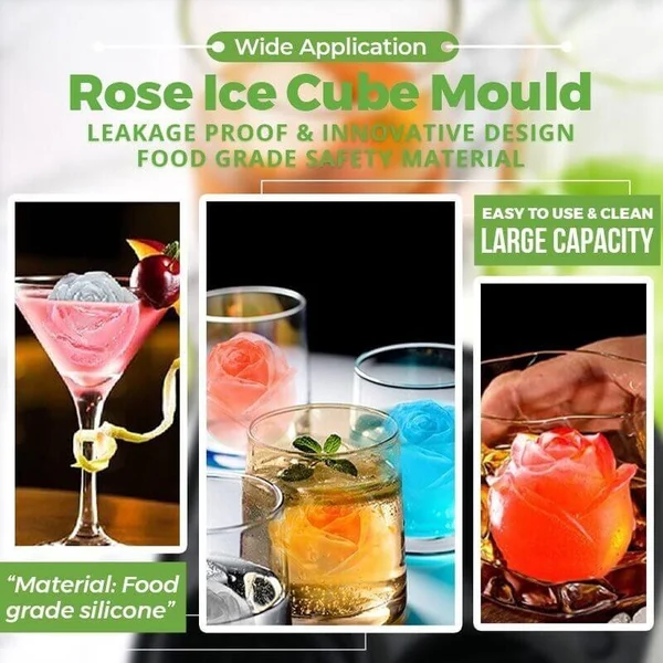 🍃Spring Sale 50% OFF-Gwo Rose Ice Cube Mould🧊🍹