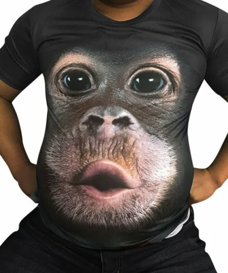 ✨Промоција за Денот на таткото✨ Смешна маичка од мајмун