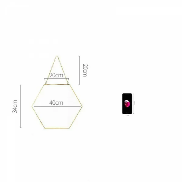 1 buah cermin gantung kamar mandi bentuk geometris cermin gantung sederhana gaya Nordic