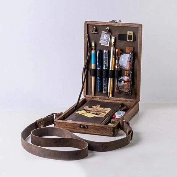 SPRING SALE 45% OFF - Writers Messenger Wood Box A5
