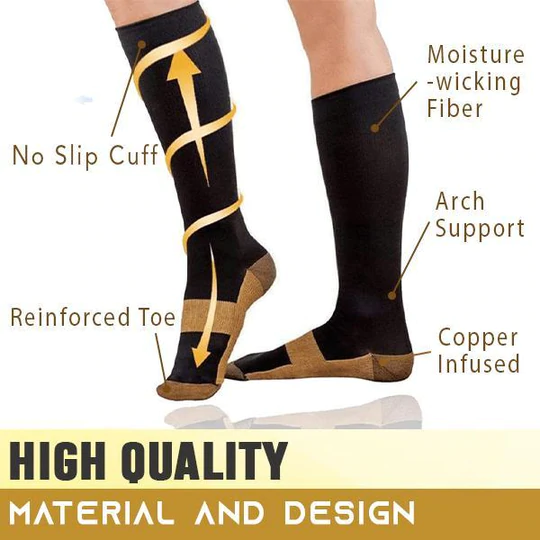 Copper-Energy Support Socks Compression Socks