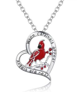 Cardinal Heart hänge halsband