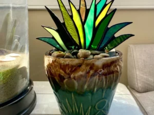 (Last Day Flash Sale-50% OFF)Suncatcher Stained Agave Plante