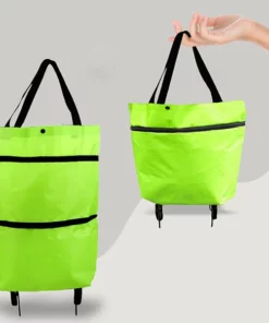 💕රෝද සහිත බහුකාර්ය Folding Shopping Bag
