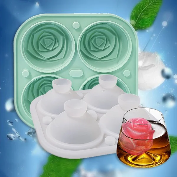 🍃Indali Yasentwasahlobo 50% OFF-Large Rose Ice Cube Mould🧊🍹