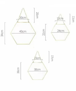 1 kos kopalniškega visečega ogledala, geometrijske oblike, nordijski slog, preprosto viseče ogledalo