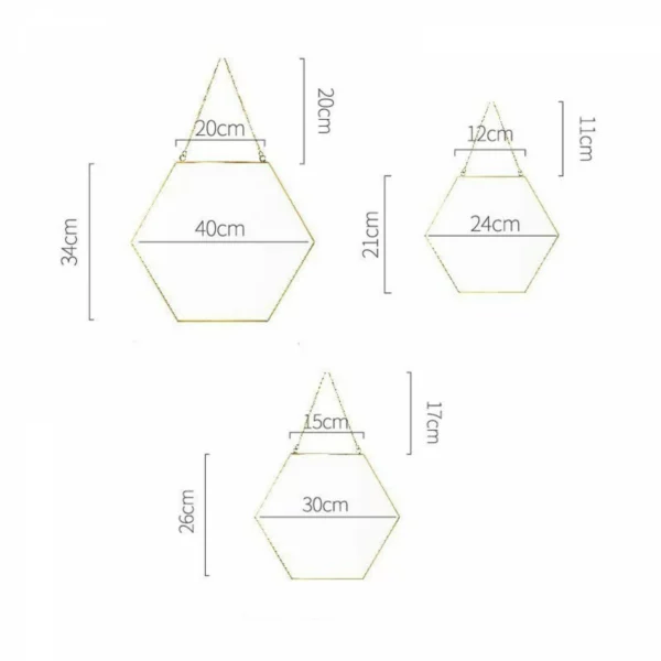 1 buah cermin gantung kamar mandi bentuk geometris cermin gantung sederhana gaya Nordic