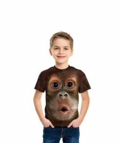 ✨Промоција за Денот на таткото✨ Смешна маичка од мајмун